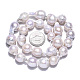 Fili di perle di keshi di perle barocche naturali PEAR-S019-02E-6
