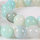 Ágata piedra preciosa natural hebras de perlas reronda G-E234-15-1