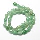 Naturelle aventurine pierres précieuses verte chapelets de perles ovales G-J335-26-2