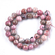 Chapelets de perles en rhodonite naturelle G-S333-10mm-029-2