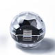 透明なプラスチックリングボックス  ジュエリーディスプレイウェディングパッケージ収納ケースオーガナイザー  ブラック  5.2x4.9cm OBOX-WH0011-01A-3