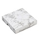 Квадратная мраморная картонная бумажная шкатулка для драгоценностей CON-D014-01C-03-1