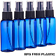 BENECREAT 20 Pack 50ml Blue Fine Mist Atomiser Spray Bottles Empty Plastic Travel Bottle Set for Toiletries Cosmetic Essential Oils MRMJ-BC0001-43-2