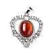 Natural Red Agate Pendants G-I322-04P-09-2