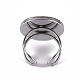 201 ajuste de anillo de almohadilla de acero inoxidable X-STAS-S080-040F-P-4