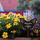 アクリルガーデンステーク  グラウンドインサート装飾  庭用  芝生  庭の装飾  追悼の言葉を添えた蝶  蝶  205x145mm AJEW-WH0364-008-4