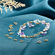 Dicosmetic 40 pz fermagli per anelli a molla fermagli per gioielli in ottone veri fermagli rotondi aperti placcati in oro 14k connettori con anelli da 1.6 mm per bracciale collana creazione di gioielli fai da te KK-DC0001-54-6