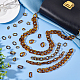 DICOSMETIC 480Pcs 6 Style Acrylic Linking Ring Twist Quick Link Connectors Leopard Print Connector for Curb Chains Oval Open Link Ring for Chunky Acrylic Purse Strap Earring Necklace Jewelry Making OACR-DC0001-03-5