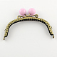 Iron Flower Purse Frame Handle for Bag Sewing Craft FIND-S095-04-1