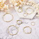 Craftdady 60pcs 4 Styles Alloy Linking Rings PALLOY-CD0001-08-4
