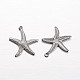 Starfish Brass Pendants X-KK-L134-11B-1