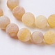 Natural Weathered Agate Beads Strands G-G589-12mm-02-5