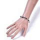 Bracelets de perles de coquille de cauris électroplaqués BJEW-JB04275-02-5