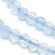 Chapelets de perles en aigue-marine naturelle G-D0003-E85-4MM-3