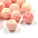 Dyed Synthetical Coral Round Beads CORA-P001-02-10mm-1