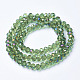 Electroplate Transparent Glass Beads Strands X-EGLA-A034-T6mm-F04-2