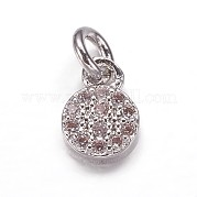 Латунные микро проложить кубического циркония подвески ZIRC-K070-43P