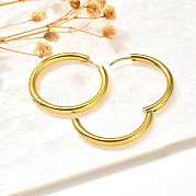 Серьги-кольца из нержавеющей стали 304 для женщин EJEW-M068-15D-G