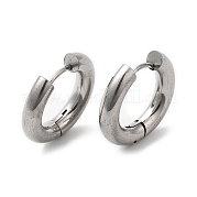 Серьги-кольца из латуни для женщин с покрытием стойки EJEW-D059-13A-P