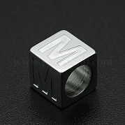 Европейские бусины из нержавеющей стали 201 STAS-N090-LA062-M