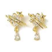 Подвески из латуни с фианитами ко Дню святого Валентина FIND-Z035-03C