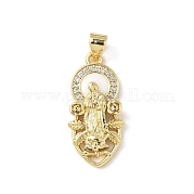 Латунные микро проложить кубического циркония подвески KK-L239-053G