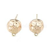 Brass Stud Earrings Findings KK-G432-27G