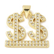Латунные микро проложить кубического циркония подвески KK-K298-41G
