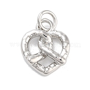 Подвески в форме сердца из латуни KK-M293-01P
