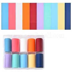 10rolls einfarbige Nail Art Transfer Aufkleber MRMJ-R091-17