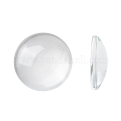 Cabochons en verre transparent, cabochon en dôme clair pour la fabrication de bijoux pendentif photo camée, clair, 15.5~16x4~5mm