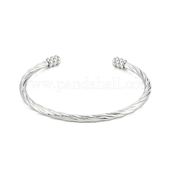 Bracelets manchettes en acier inoxydable 304 anti-ternissement&nbsp;BJEW-K222-01P