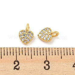 Micro Pave Bijoux de zircone cubique en laiton de placage en râtelier&nbsp;KK-C038-04G