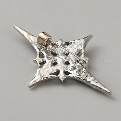 Spille in lega di strass per abiti da zaino&nbsp;JEWB-WH0028-117B