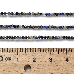Natürlicher Lapislazuli Perlenstränge&nbsp;G-RM2025-A21-2mm
