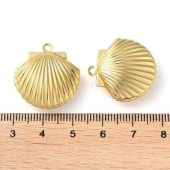Pendentifs médaillon en laiton de placage&nbsp;LS-KK-M269-11G