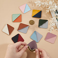20 Stück 10 Farben PU-Leder-Rhombus-Eckenschutz&nbsp;AJEW-FH0006-35