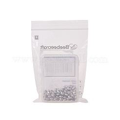 Perline distanziatrici piatte e rotonde in acciaio inossidabile 304&nbsp;STAS-NB0004-06P