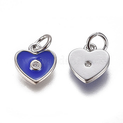 Pendentifs avec zircon cubiques à micro-pavés en laiton&nbsp;ZIRC-I026-06P