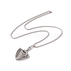 Collana con ciondolo a forma di serpente in lega con 201 catene in acciaio inossidabile&nbsp;NJEW-E016-09AS