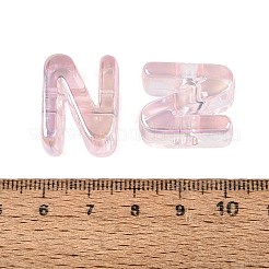 Placcatura uv perline europee acriliche trasparenti&nbsp;OACR-M027-02N-01