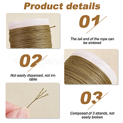 120 m de cordons torsadés en polyester&nbsp;OCOR-WH0063-104