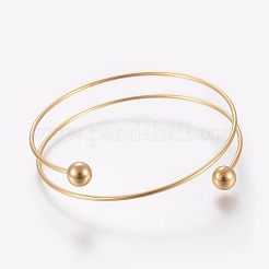 Placcatura ionica (ip) 304 braccialetti in acciaio inossidabile che fanno&nbsp;MAK-K019-01G