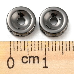 Perline di ottone ecocompatibili con placcatura a cremagliera&nbsp;KK-M258-01B
