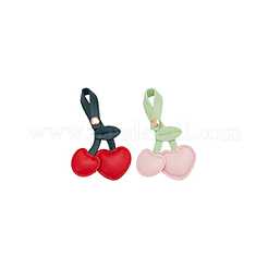 2 Stück 2 Farben PU-Leder-Anhänger-Dekorationen&nbsp;FIND-NB0005-31