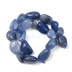 Natürlichen blauen Aventurin Perlen Stränge&nbsp;G-K395-B03-02