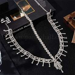 Kopfbedeckung aus Strass-Mesh&nbsp;AJEW-WH20017-82S