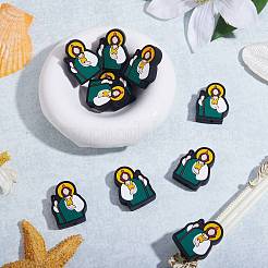10 Stück Jesus Silikon-Fokusperlen&nbsp;JX659A