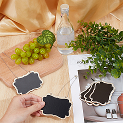 Mini hölzerne hängende Tafel&nbsp;HJEW-DR00240