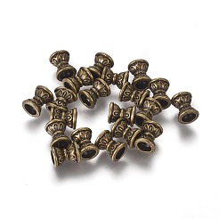 Perline in lega stile tibetano&nbsp;X-TIBE-Q070-02AB-NR